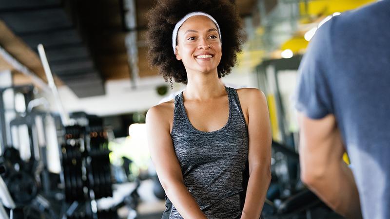Woman in a gym